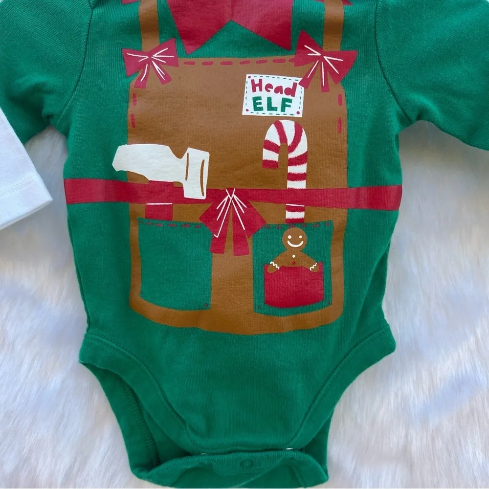 Old Navy My First Christmas Long Sleeve Bodysuit‎ DINO/onesie. Christmas/…